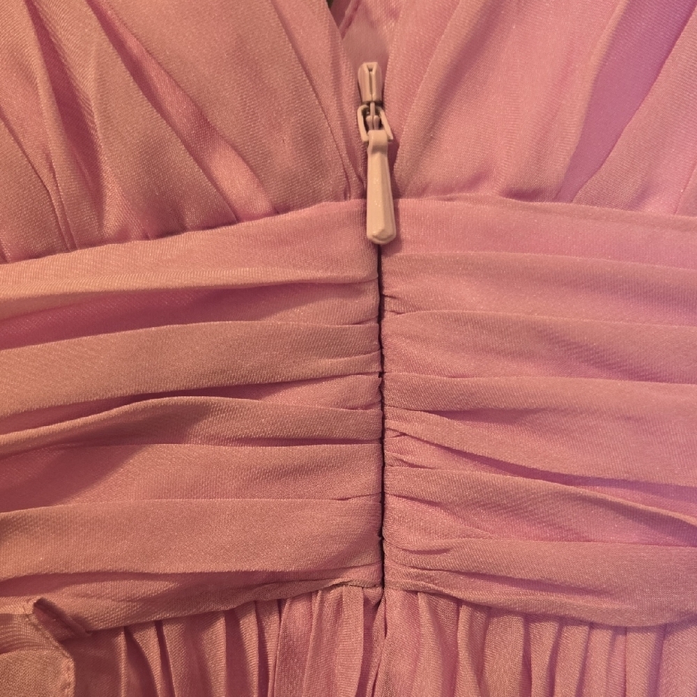 NWT Mac Duggal Lavender Ruffle Maxi Dress - Picture 10 of 15